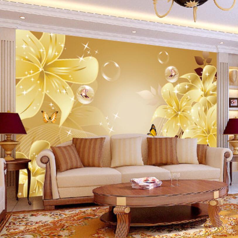 Shimmering Flowers Wallpaper AJ Wallpaper