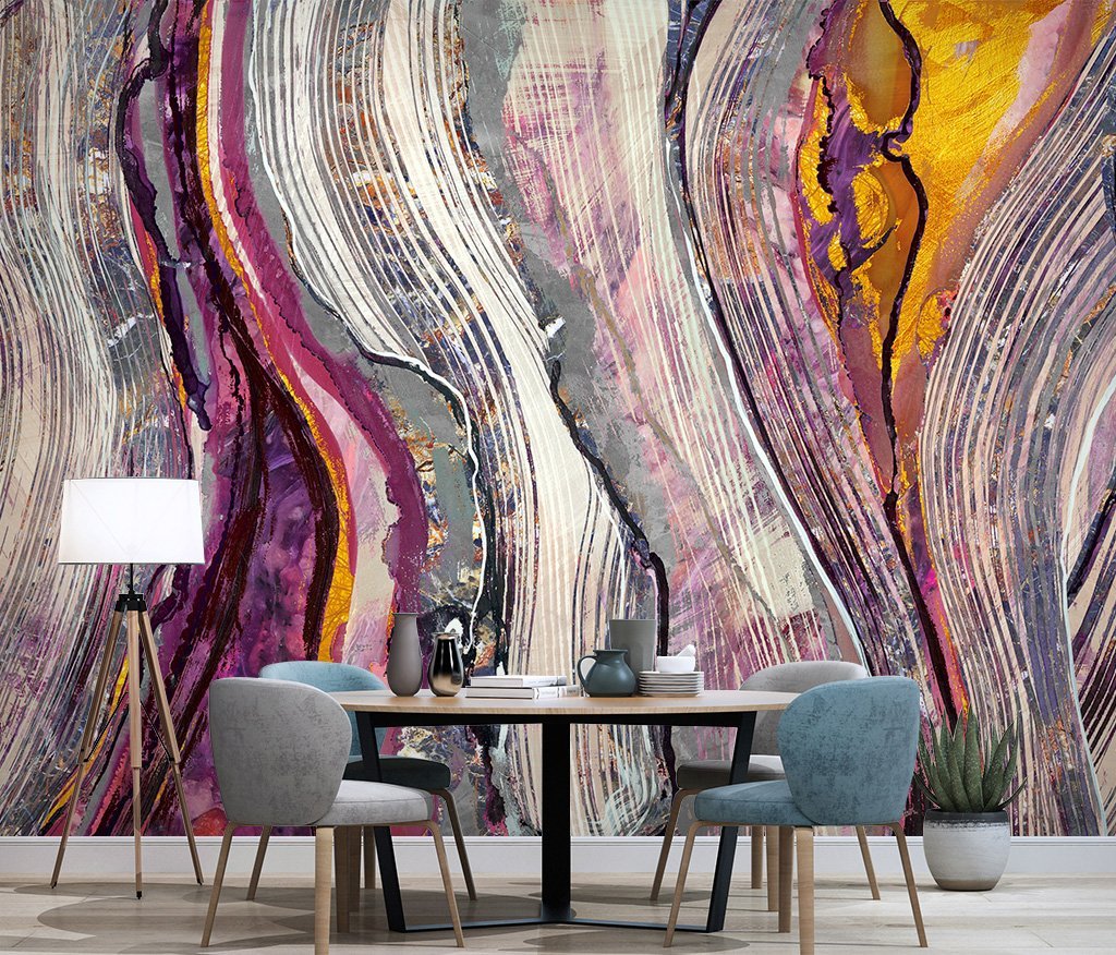 3D Line Color Impact 93 Wall Murals Wallpaper AJ Wallpaper 2