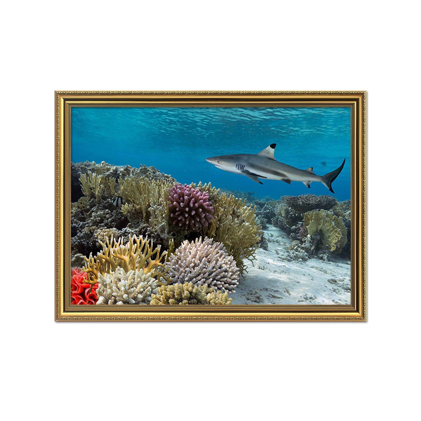 3D Submarine Coral 163 Fake Framed Print Painting Wallpaper AJ Creativity Home