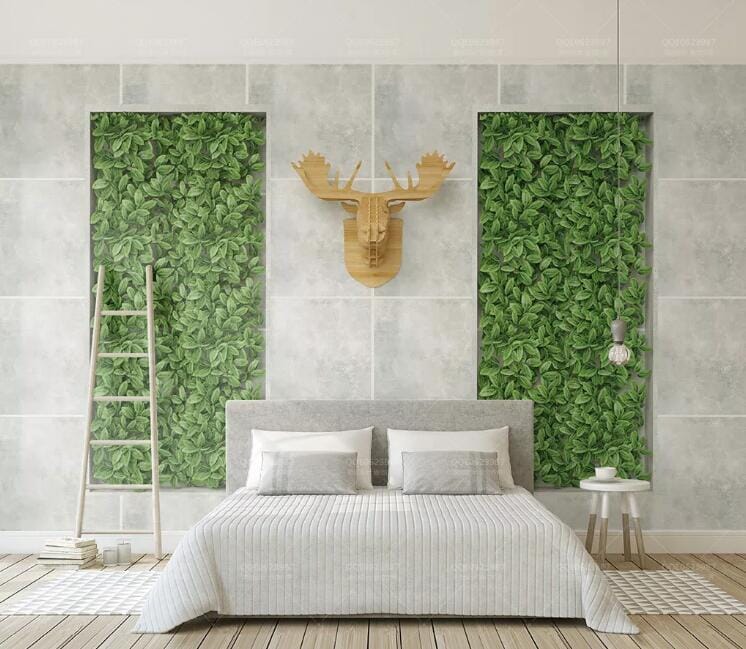 3D Deer Head WC186 Wall Murals Wallpaper AJ Wallpaper 2