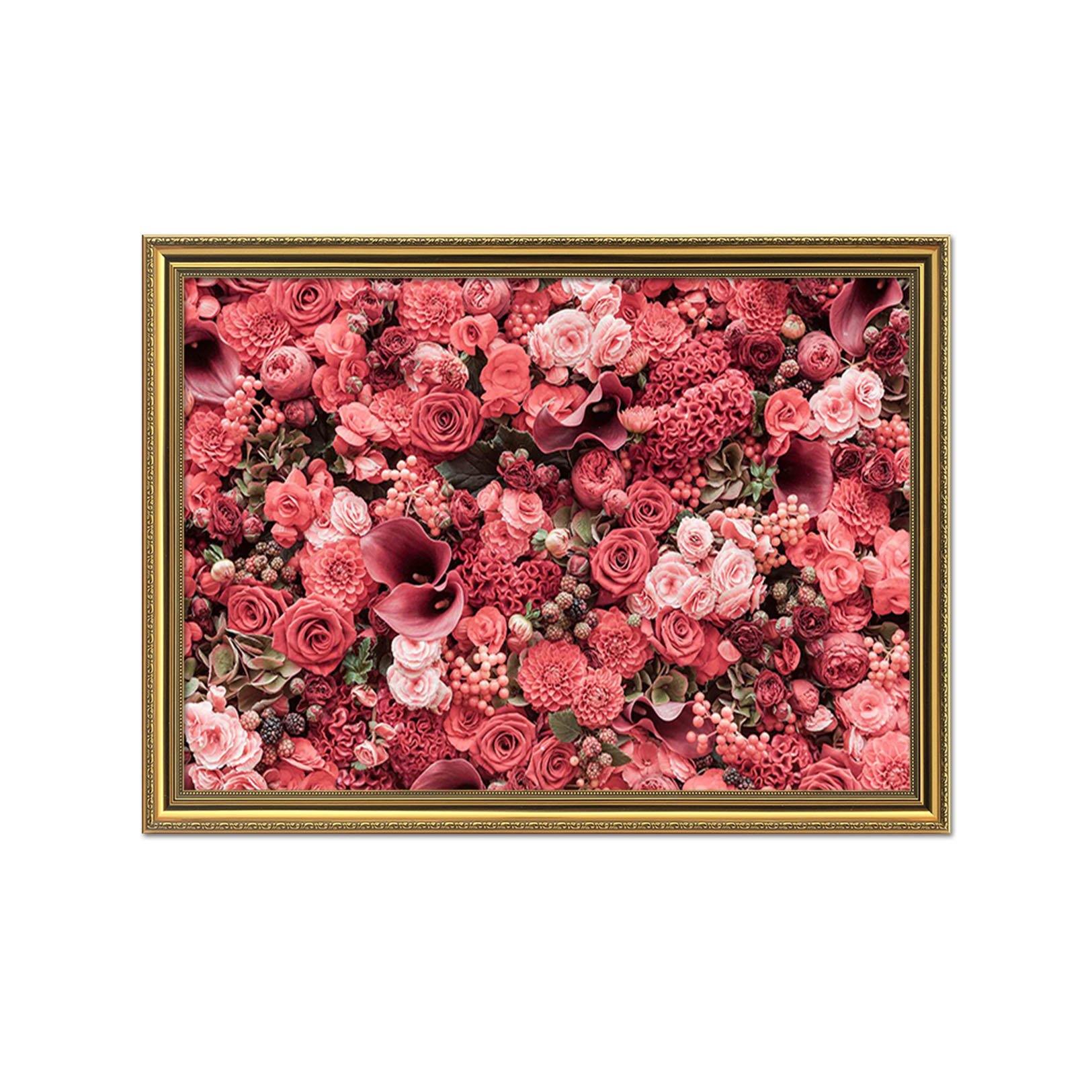 3D Flower Sea 096 Fake Framed Print Painting Wallpaper AJ Creativity Home