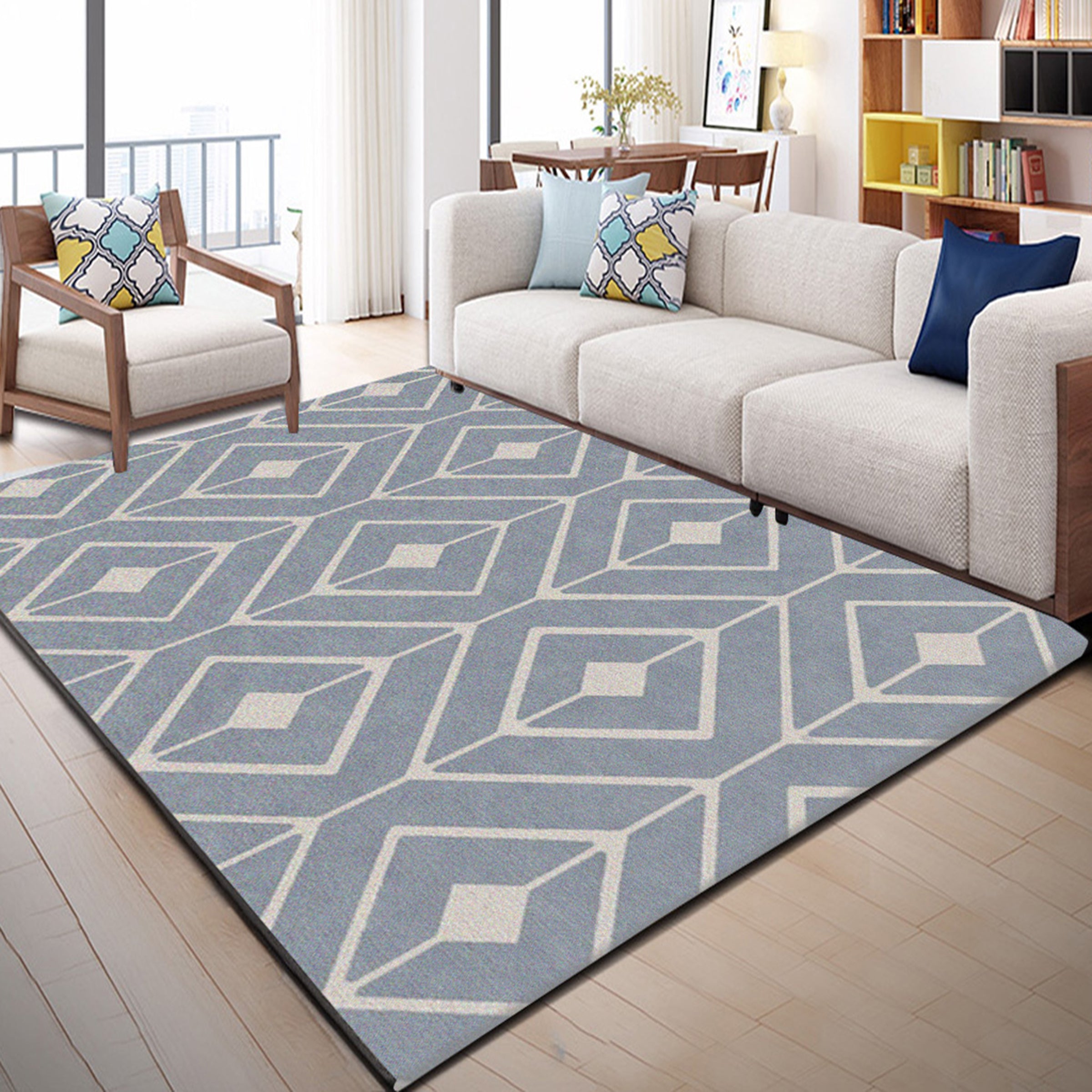 3D Golden Diamond WG068 Non Slip Rug Mat Mat AJ Creativity Home