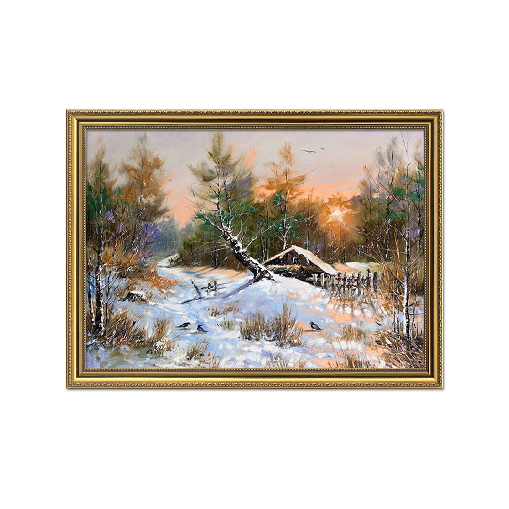 3D Landscape Tree 168 Fake Framed Print Painting Wallpaper AJ Creativity Home