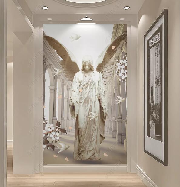 3D Carving Angel 1213 Wall Murals Wallpaper AJ Wallpaper 2