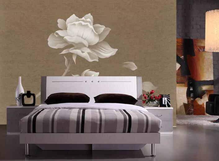 3D White Lotus 1003 Wall Murals Wallpaper AJ Wallpaper 2