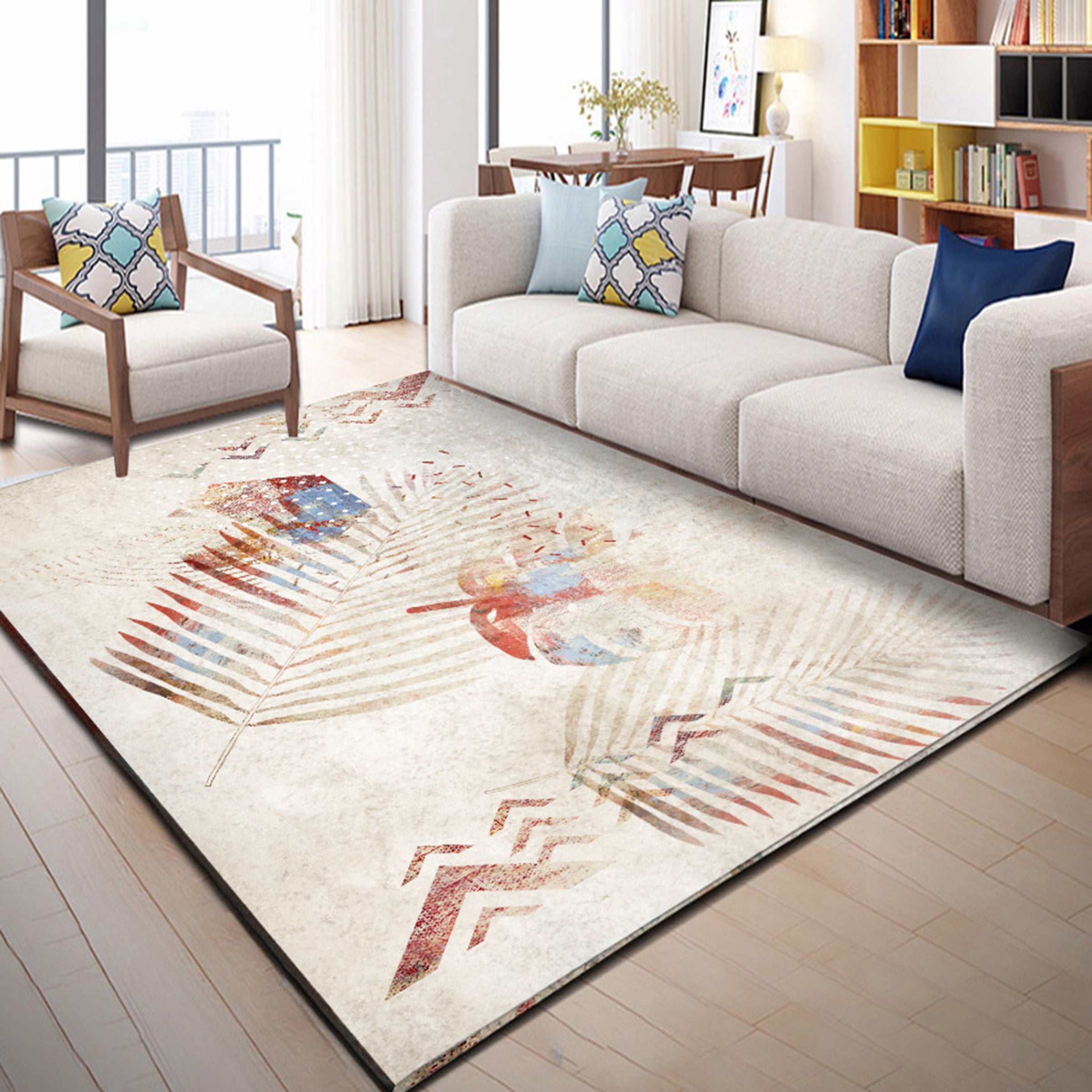 3D Color Stripe WG106 Non Slip Rug Mat Mat AJ Creativity Home