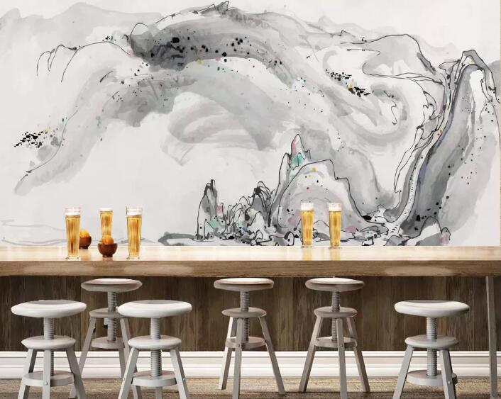 3D Black Splash 131 Wall Murals Wallpaper AJ Wallpaper 2