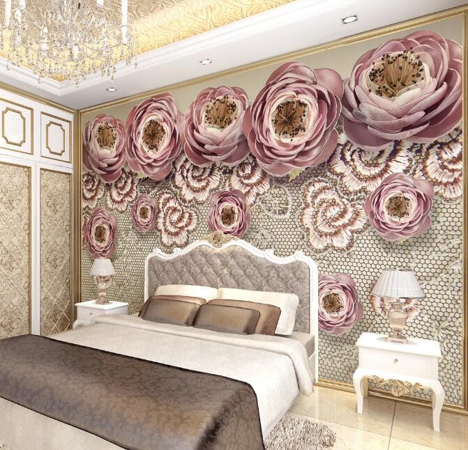 3D Flower 1291 Wall Murals Wallpaper AJ Wallpaper 2