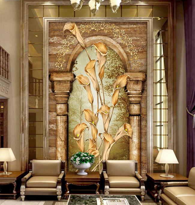 3D Flower 437 Wall Murals Wallpaper AJ Wallpaper 2