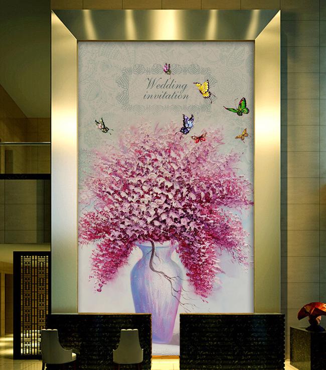 3D Pink Flowers 635 Wall Murals Wallpaper AJ Wallpaper 2