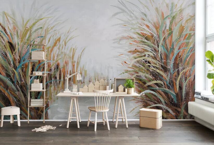 3D Reed Fluttering 1226 Wall Murals Wallpaper AJ Wallpaper 2