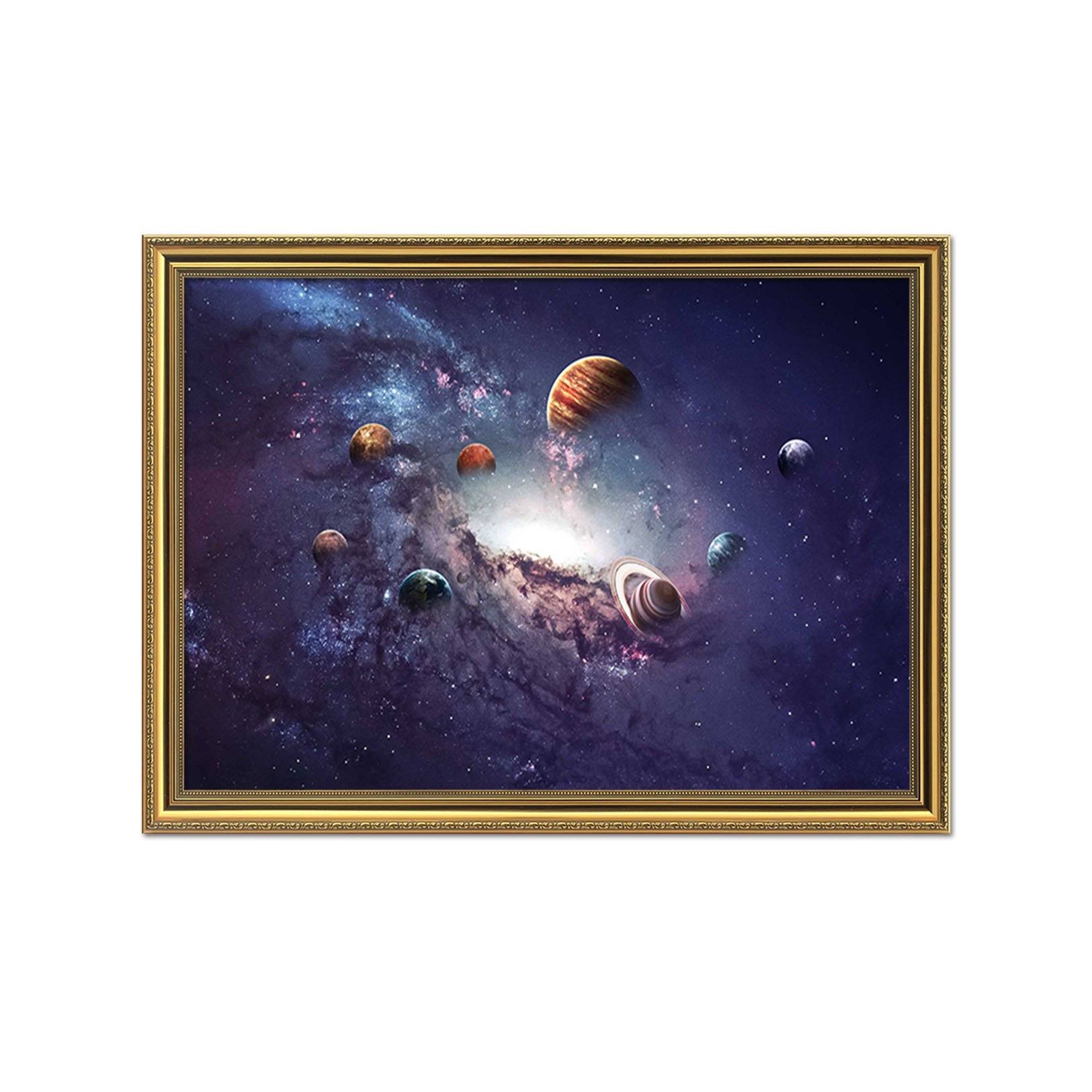 3D Shining Stars 098 Fake Framed Print Painting Wallpaper AJ Creativity Home