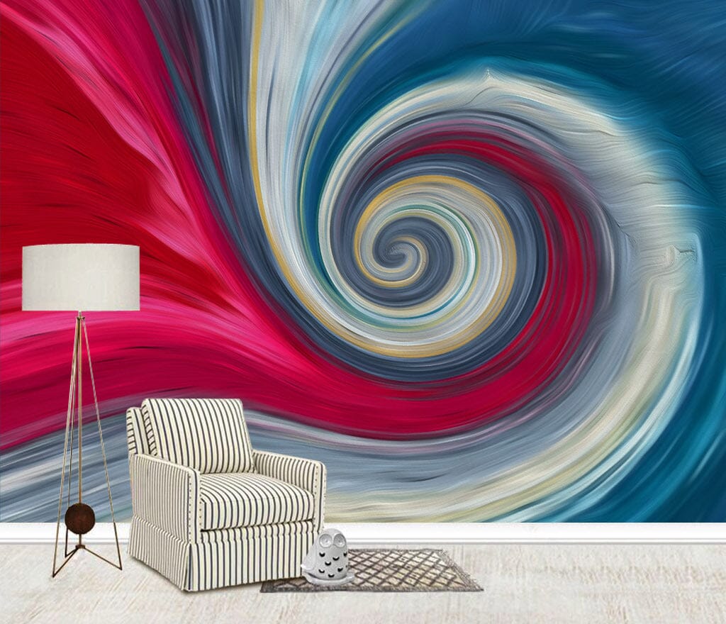 3D Color Wave WC052 Wall Murals Wallpaper AJ Wallpaper 2