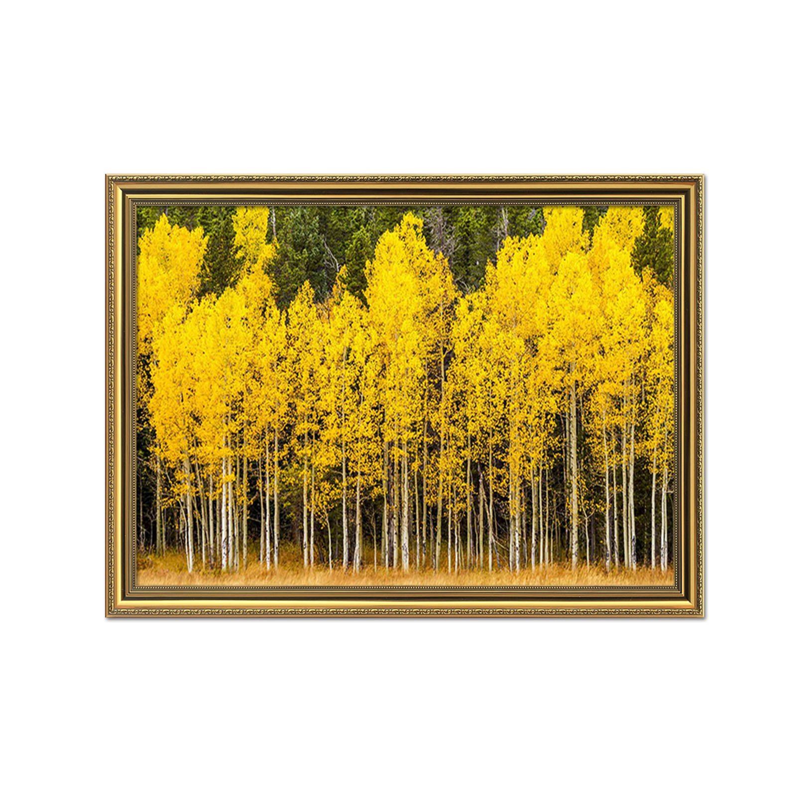 3D Maple Forest 105 Fake Framed Print Painting Wallpaper AJ Creativity Home