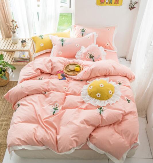 3D Pink Flower 20121 Bed Pillowcases Quilt