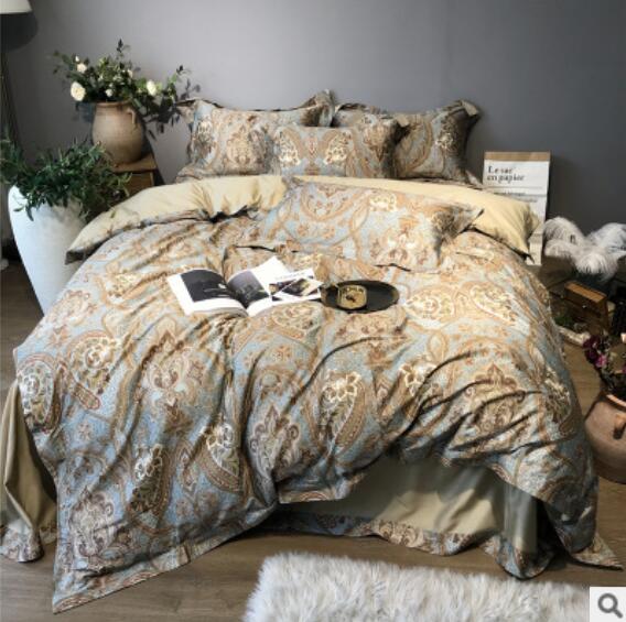 3D Gray Dark Flower 40035 Bed Pillowcases Quilt