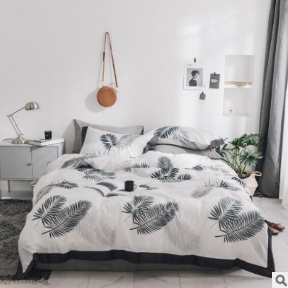 3D Black And Gray Feathers 15219 Bed Pillowcases Quilt