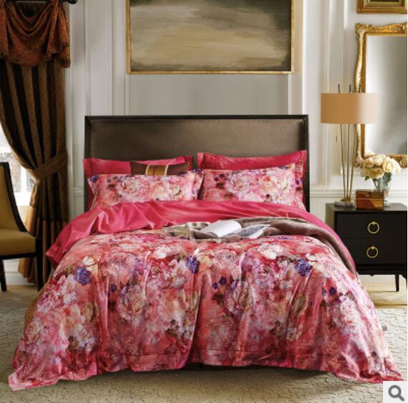 3D Red Flowers 14116 Bed Pillowcases Quilt