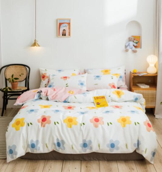 3D Colored Flowers 17060 Bed Pillowcases Quilt