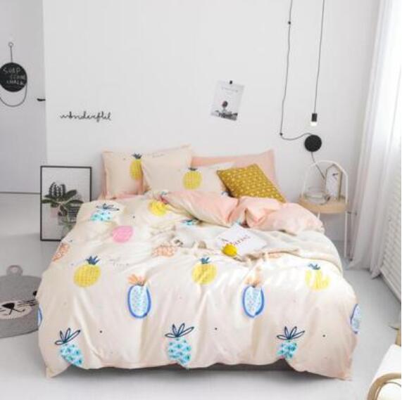 3D Colored Pineapple 15150 Bed Pillowcases Quilt