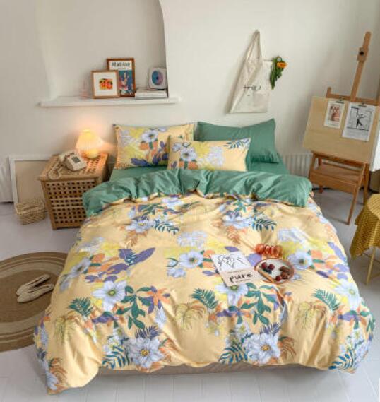 3D Yellow Background Flowers 16097 Bed Pillowcases Quilt