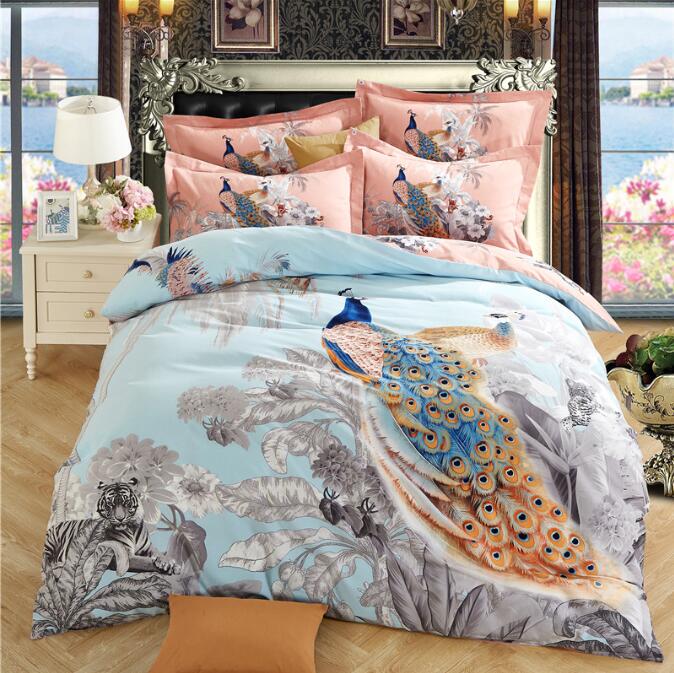 3D Peacock 2194 Bed Pillowcases Quilt