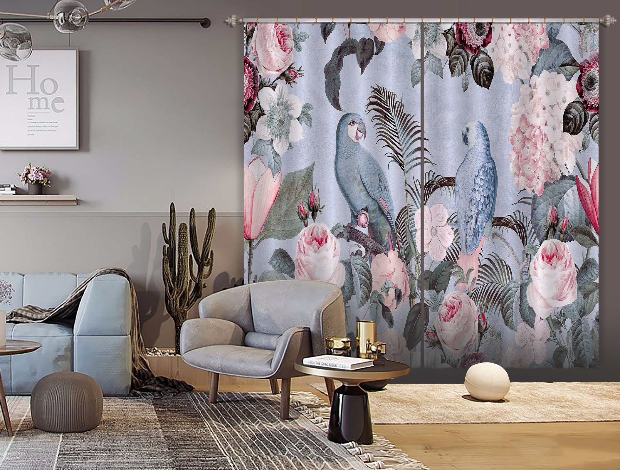 3D Bird Friends 068 Andrea haase Curtain Curtains Drapes Curtains AJ Creativity Home