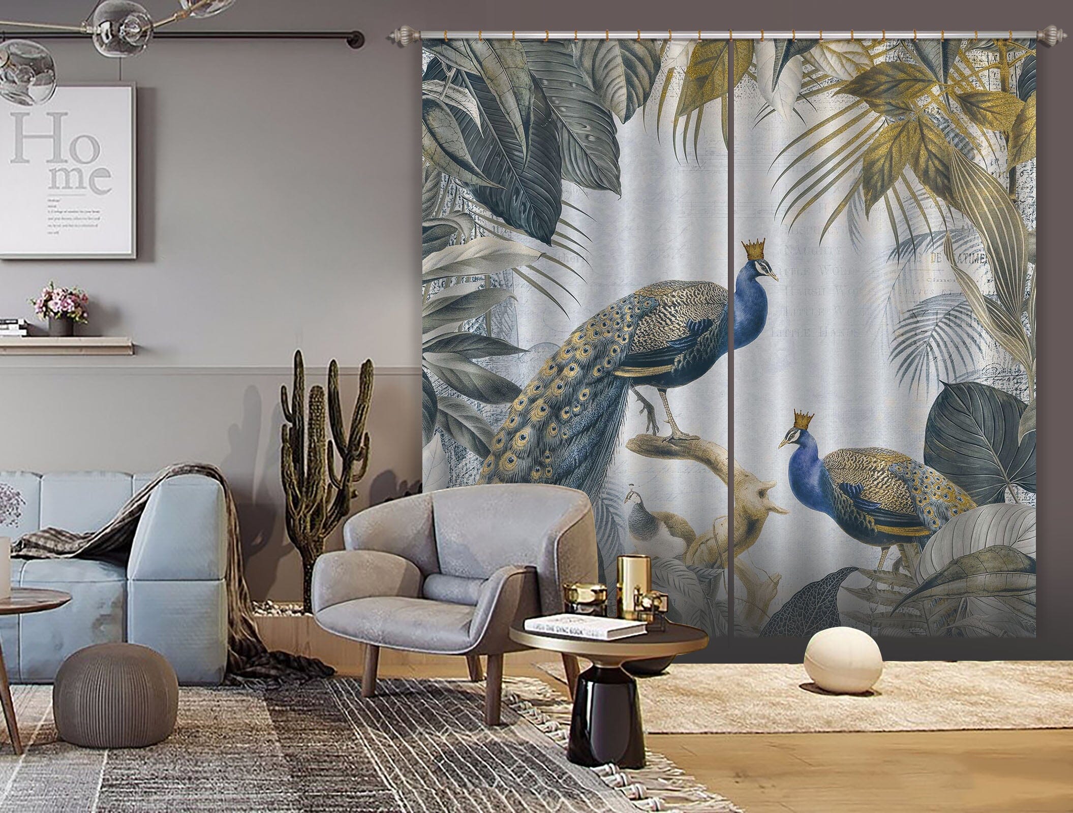 3D Peacock Forest 052 Andrea haase Curtain Curtains Drapes Curtains AJ Creativity Home