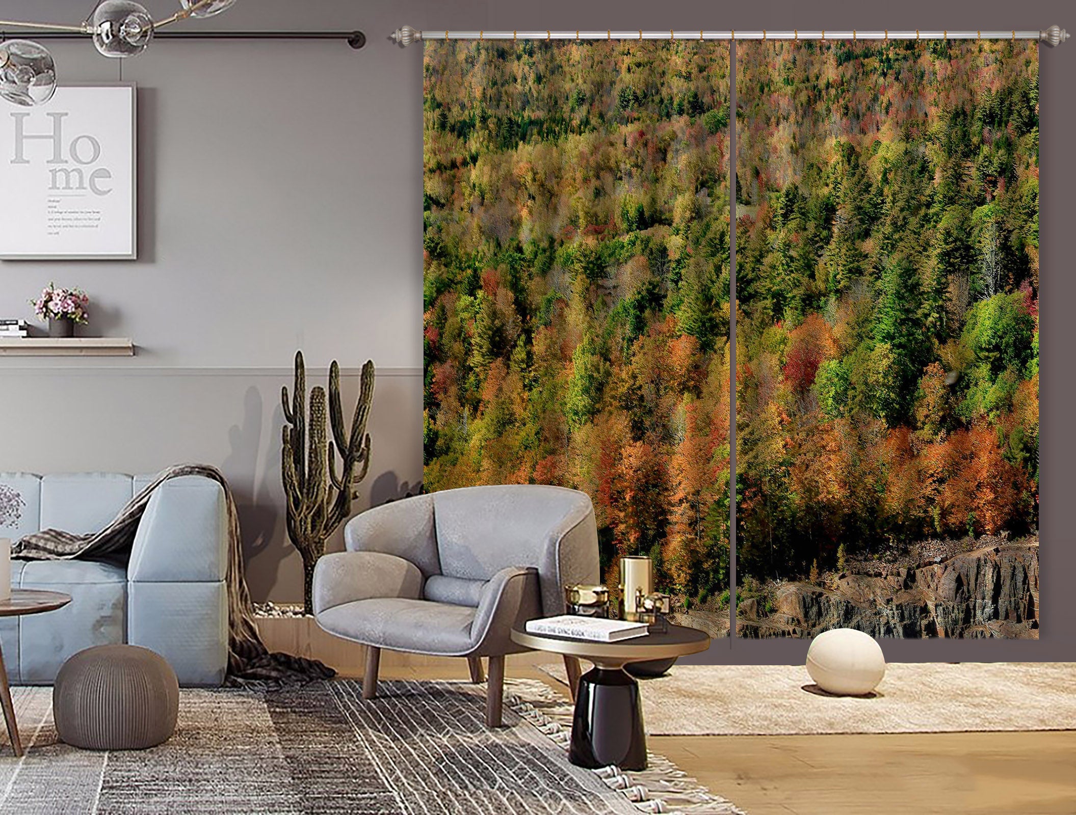 3D Red And Orange Striation 61234 Kathy Barefield Curtain Curtains Drapes