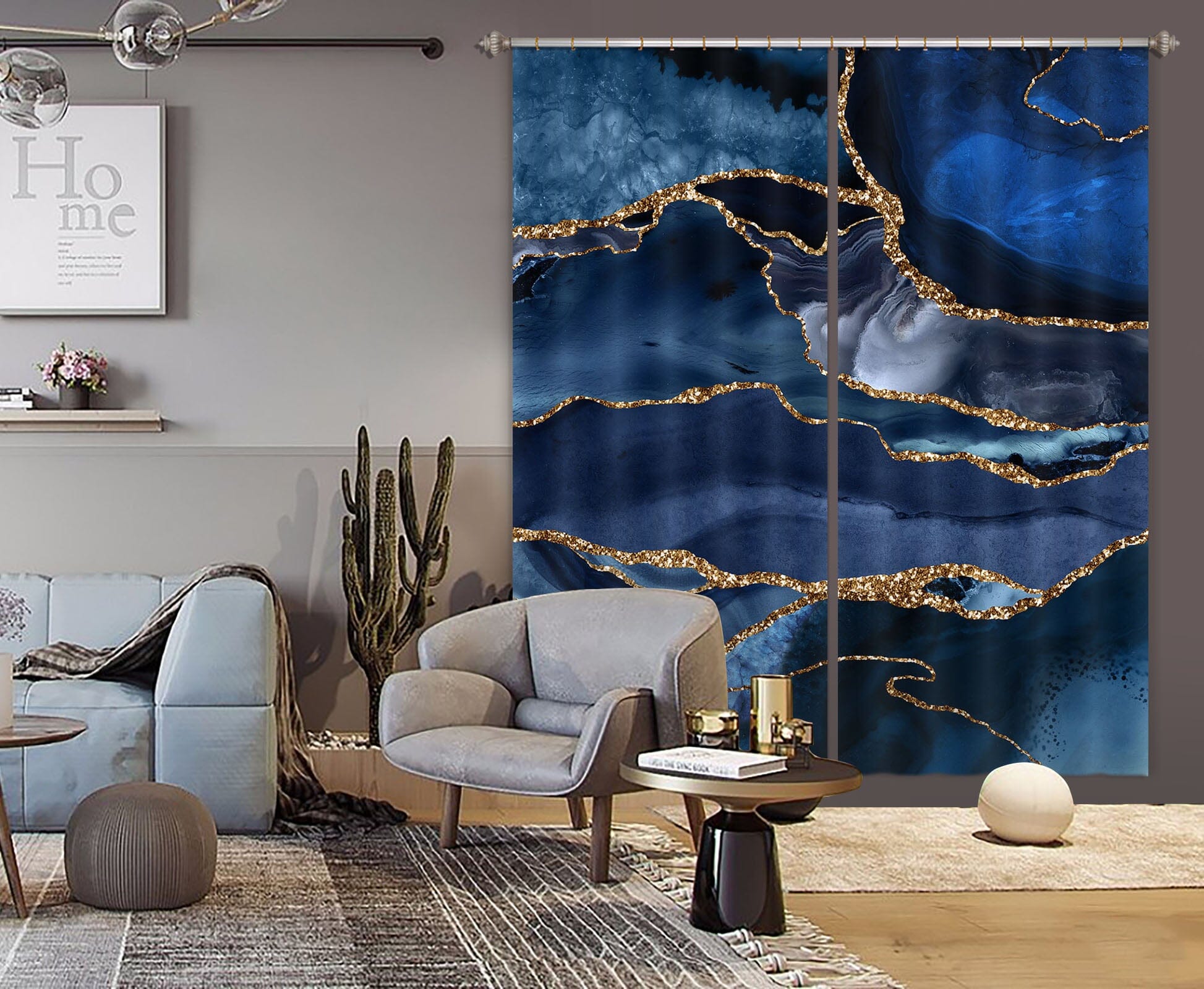 3D Blue Marble 178 Uta Naumann Curtain Curtains Drapes Curtains AJ Creativity Home