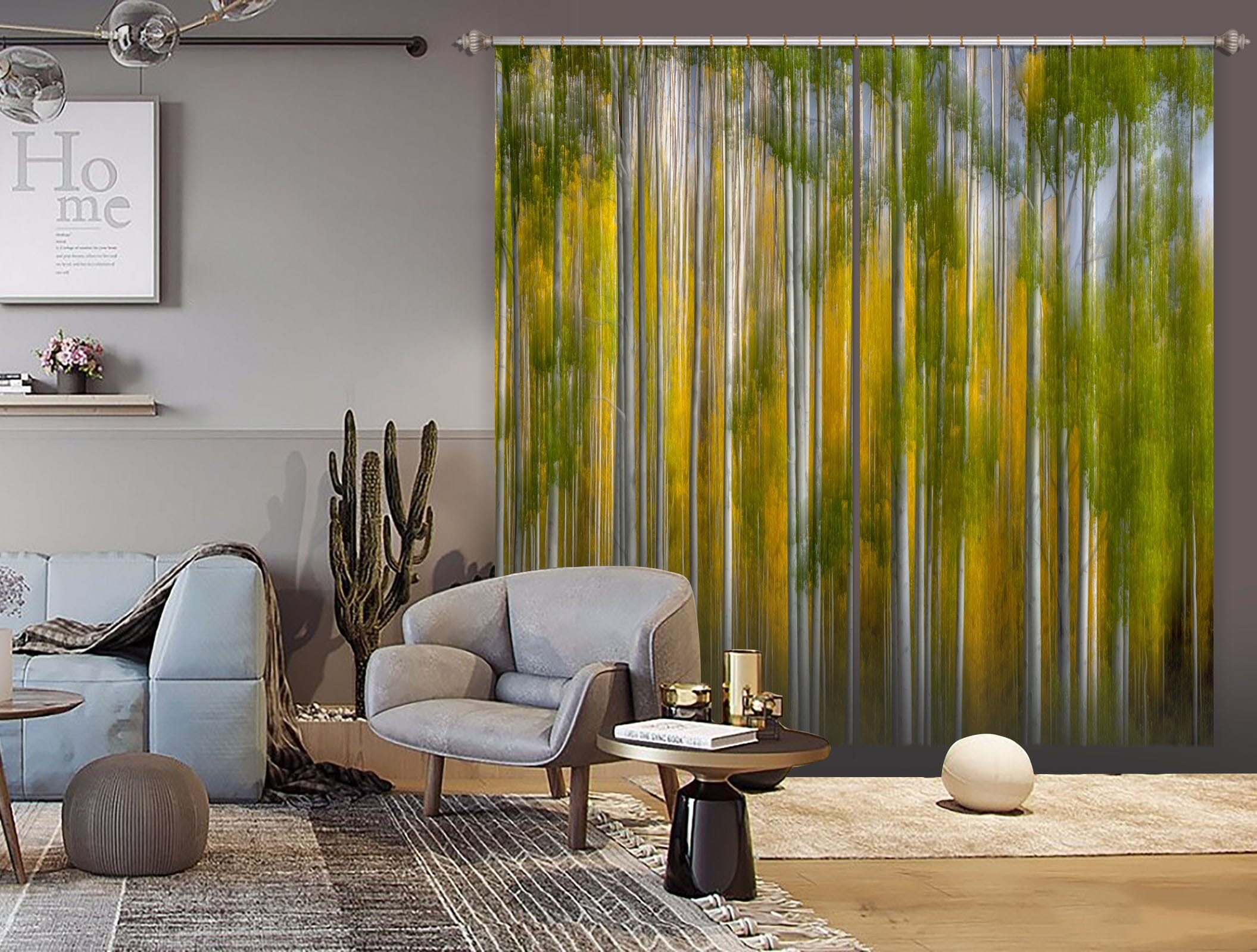 3D Abstract Forest 168 Marco Carmassi Curtain Curtains Drapes Curtains AJ Creativity Home