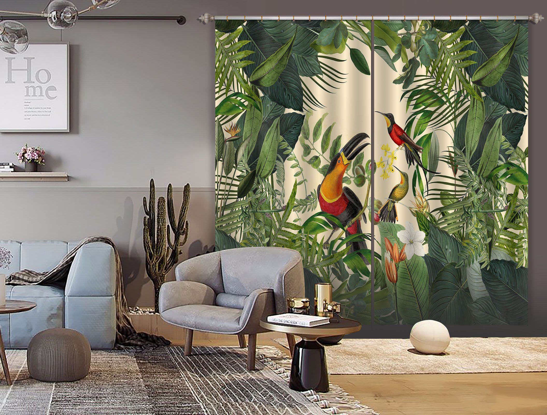 3D Bird Feeding 046 Andrea haase Curtain Curtains Drapes Curtains AJ Creativity Home