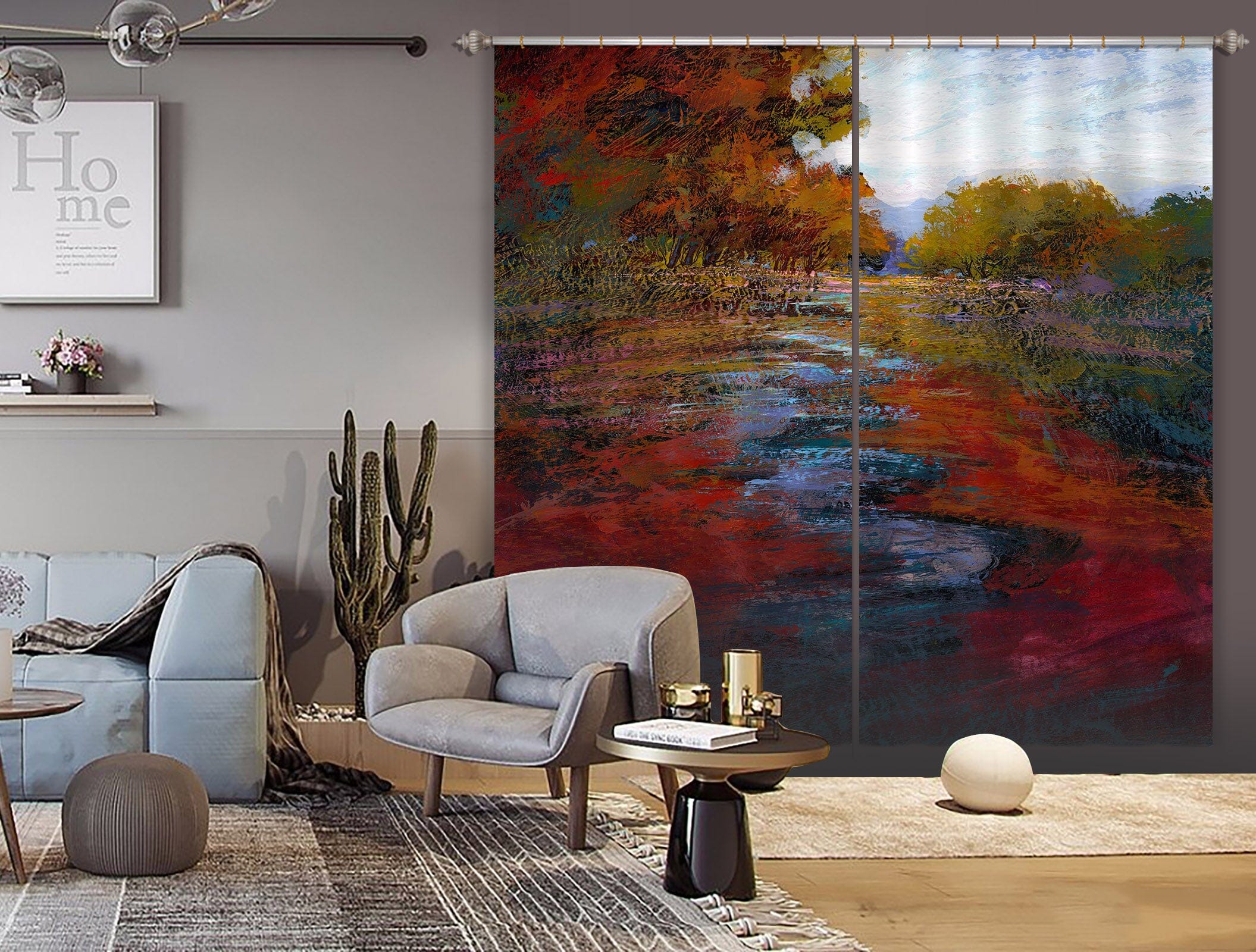 3D Red Leaves 245 Michael Tienhaara Curtain Curtains Drapes Curtains AJ Creativity Home