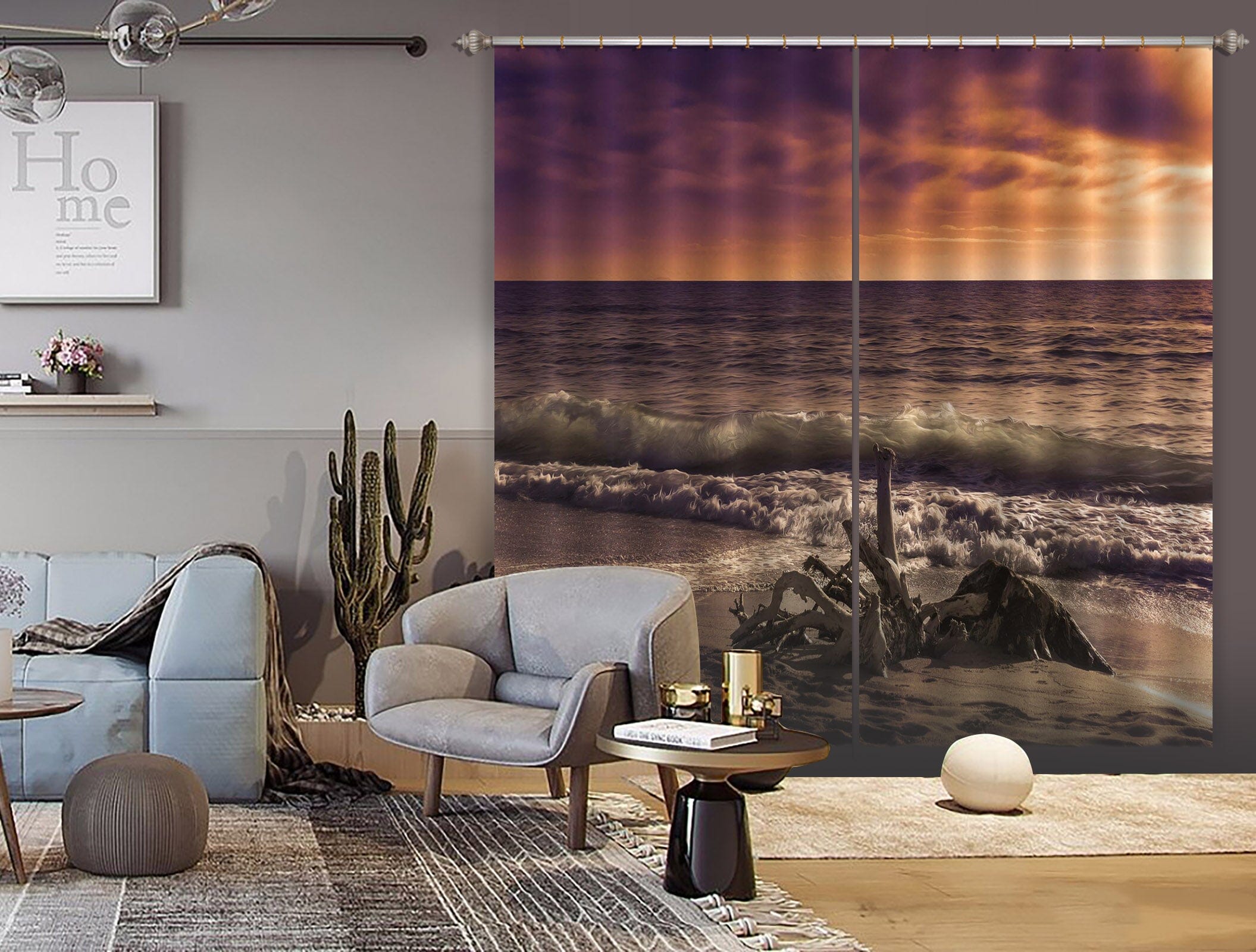 3D Beach Waves 160 Marco Carmassi Curtain Curtains Drapes Curtains AJ Creativity Home