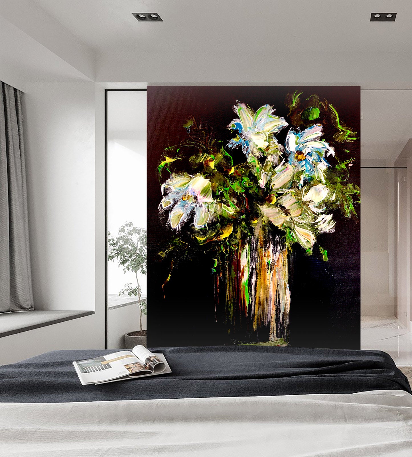 3D Painted Bouquet 292 Skromova Marina Wall Mural Wall Murals