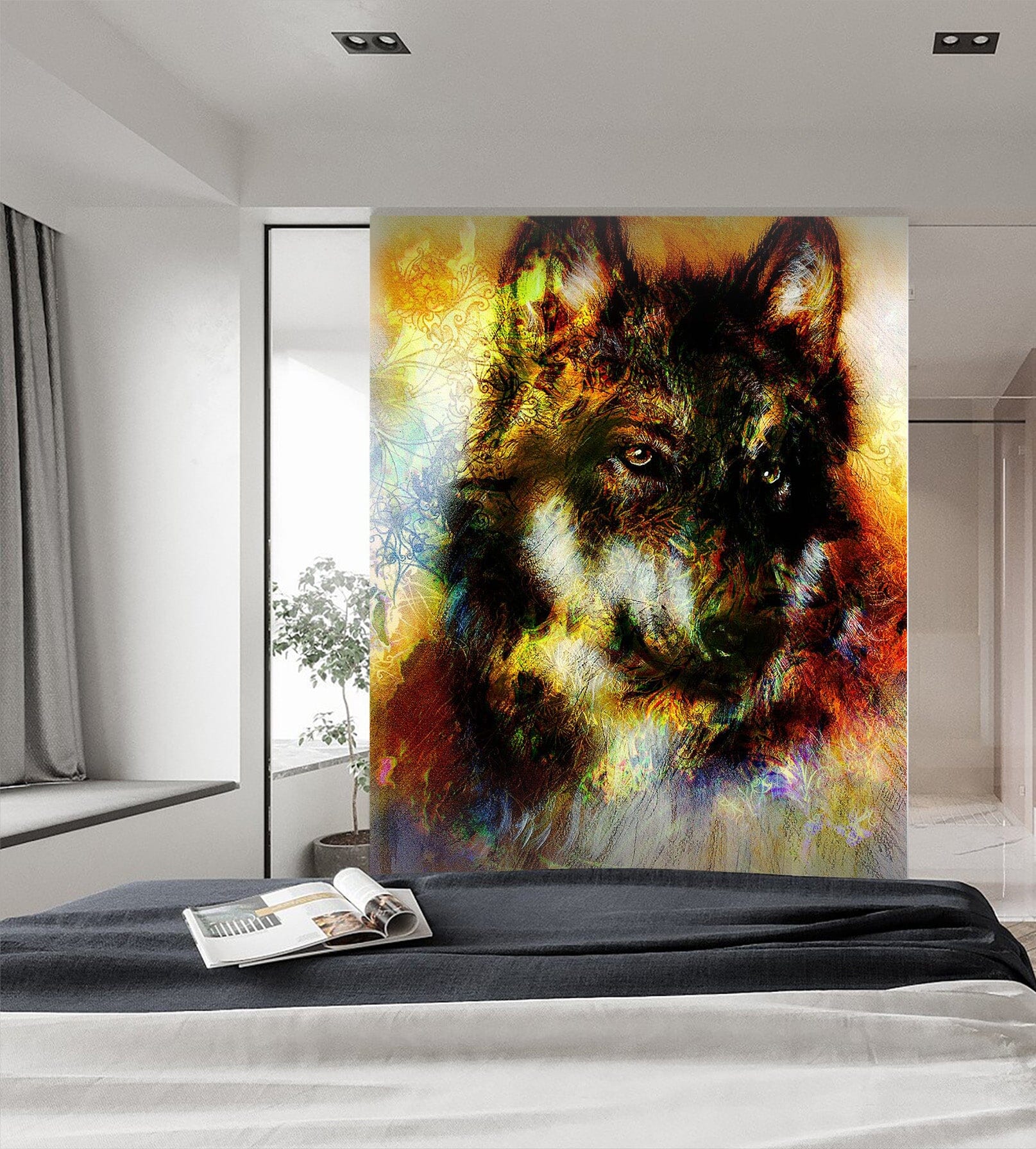 3D Graffiti Wolf 138 Wall Murals Wallpaper AJ Wallpaper 2