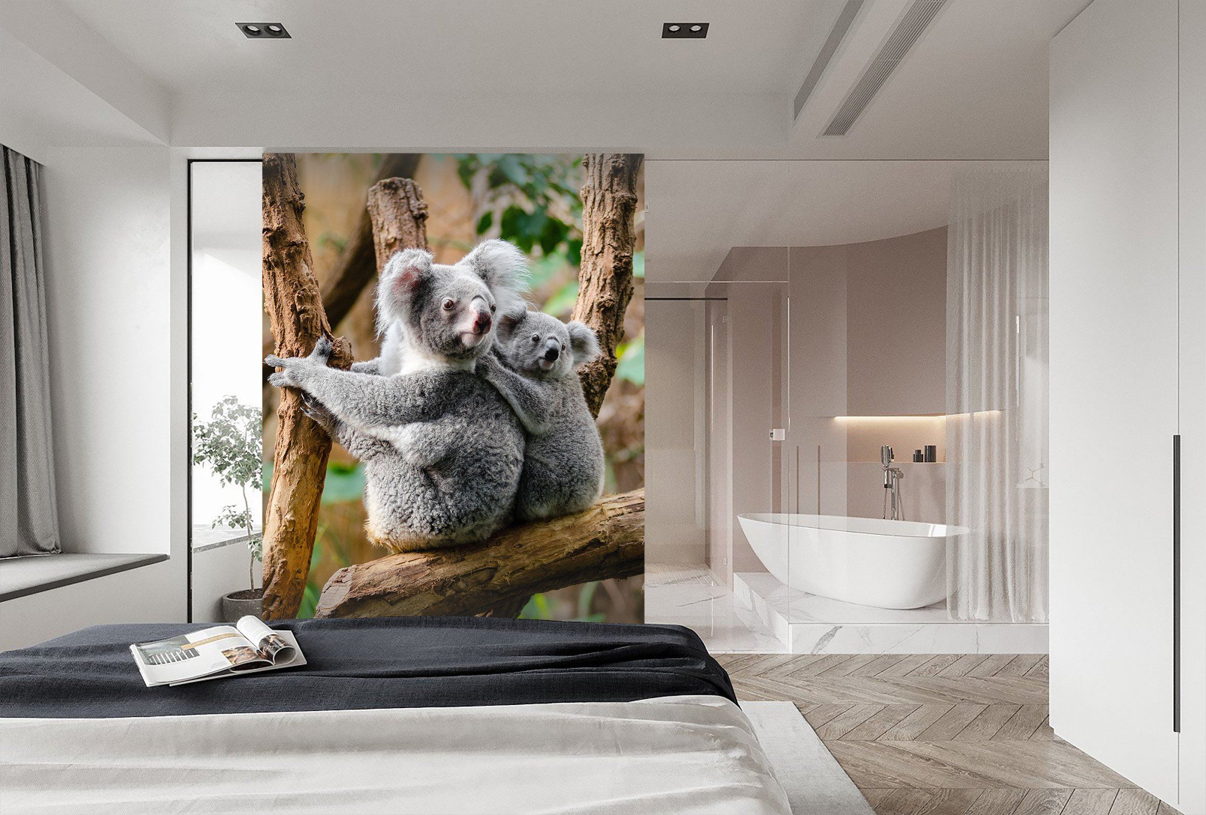 3D Koala On The Tree 257 Wallpaper AJ Wallpaper
