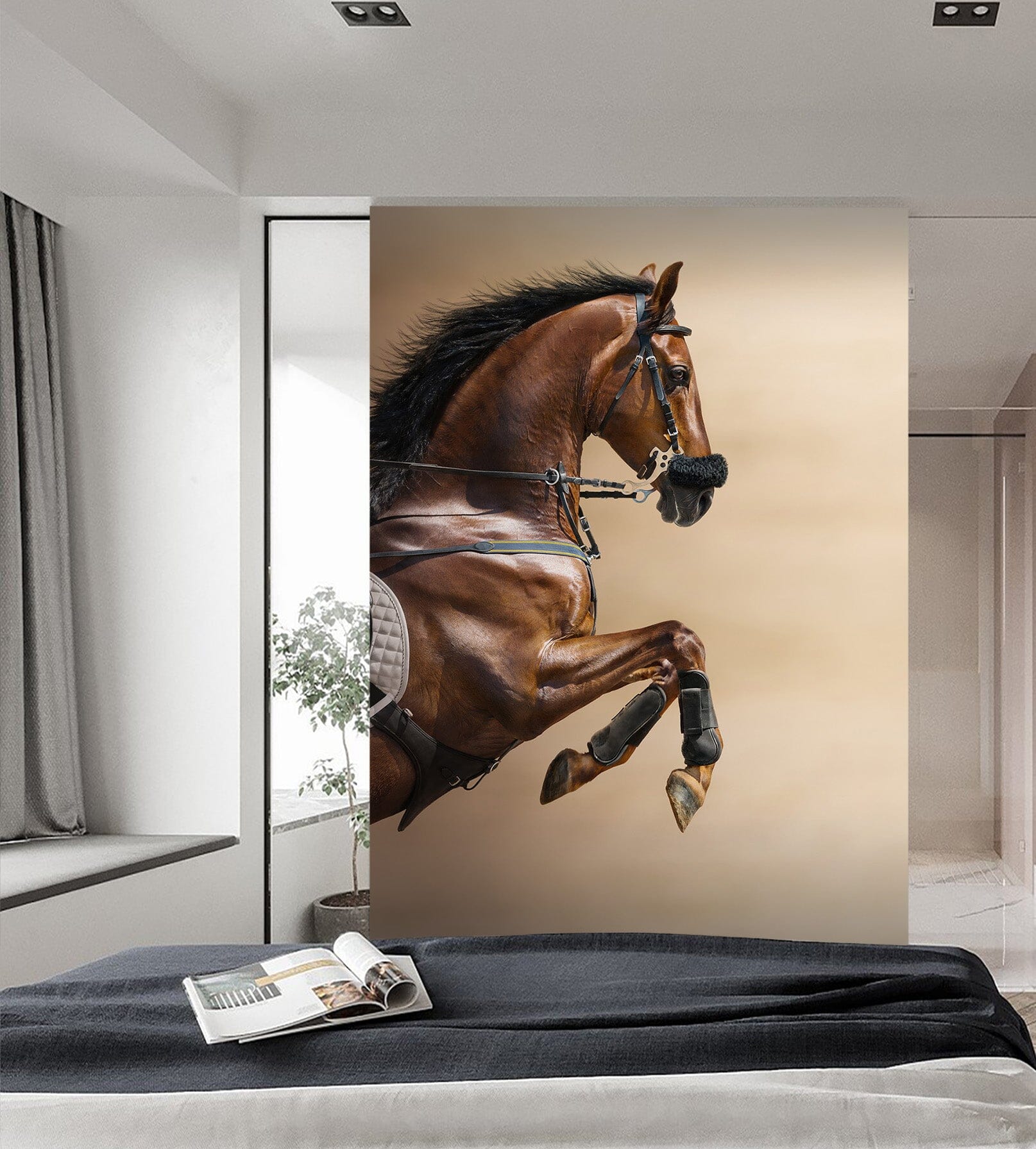3D Horse Jumping 104 Wall Murals Wallpaper AJ Wallpaper 2