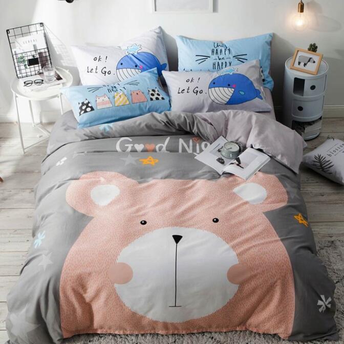 3D Cartoon Bear 7126 Bed Pillowcases Quilt