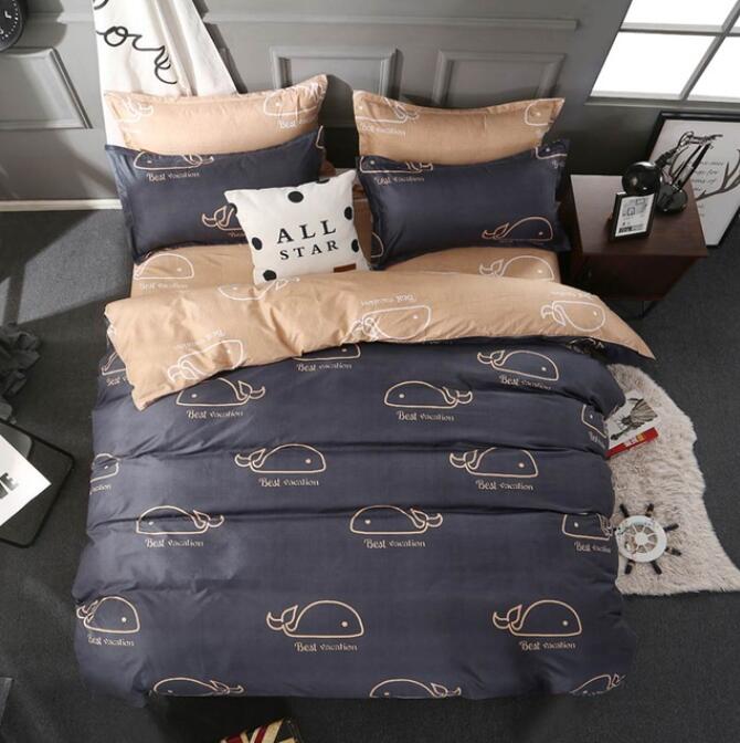 3D Cartoon Whale 7059 Bed Pillowcases Quilt