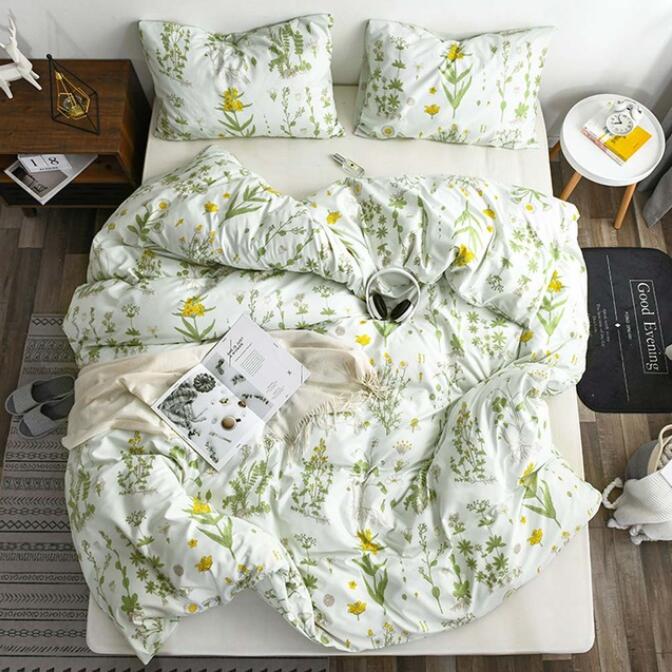 3D Green Pattern 7180 Bed Pillowcases Quilt