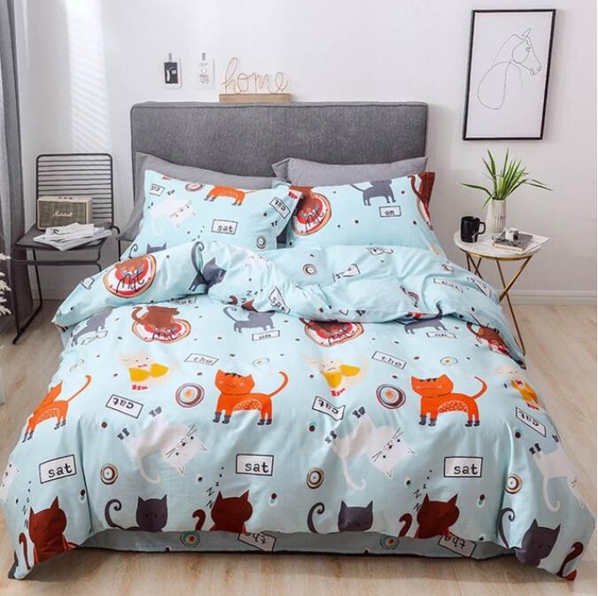 3D Cat 5002 Bed Pillowcases Quilt