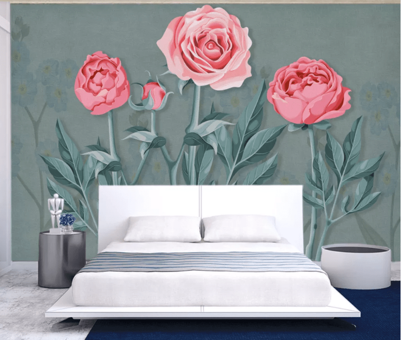 3D Bright Rose WC994 Wall Murals Wallpaper AJ Wallpaper 2