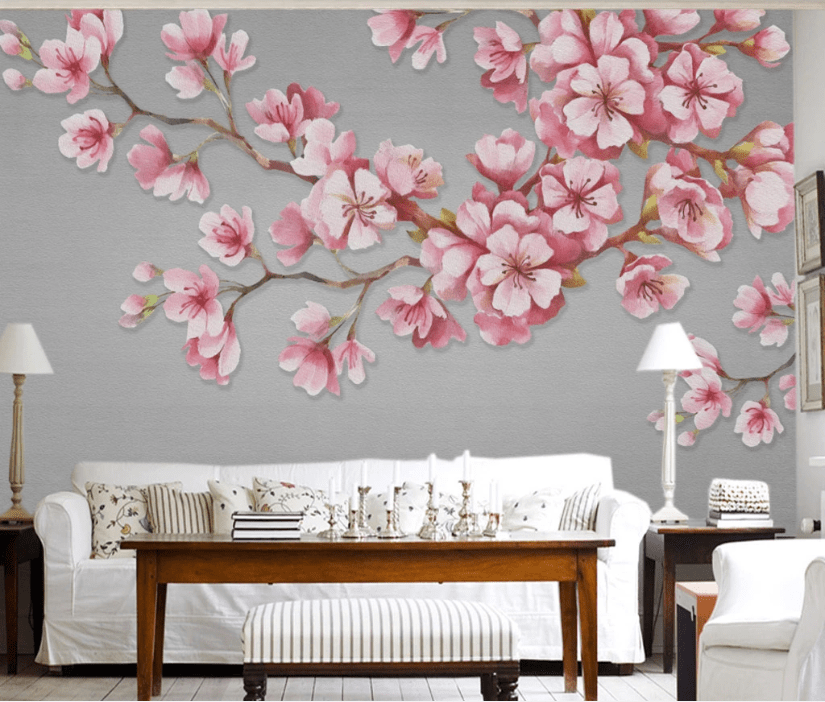 3D Plum Blossom WC975 Wall Murals Wallpaper AJ Wallpaper 2