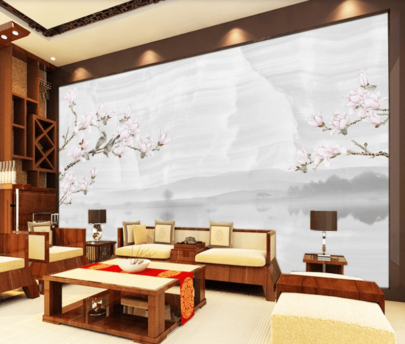 3D Painted Plum WC870 Wall Murals Wallpaper AJ Wallpaper 2
