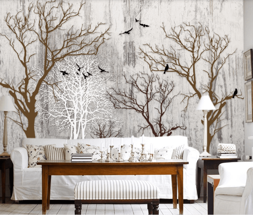 3D Dead Tree WC805 Wall Murals Wallpaper AJ Wallpaper 2