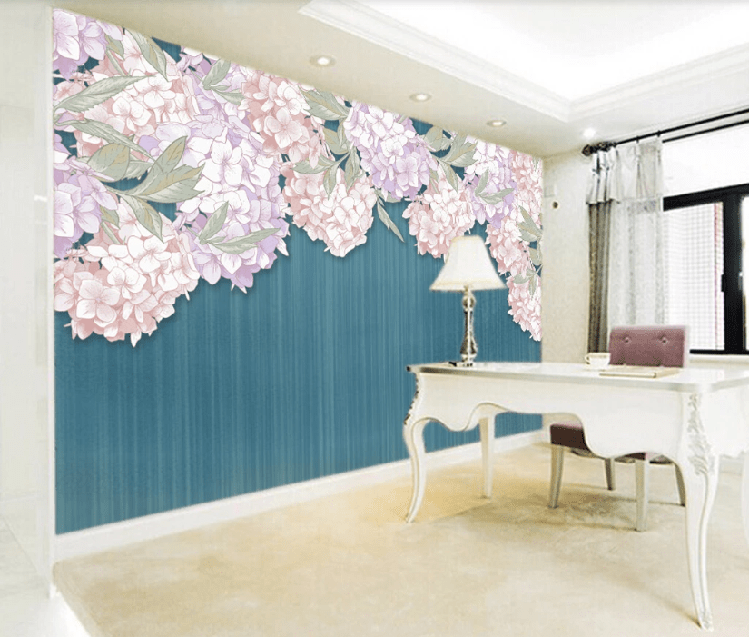 3D Pink Bouquet WC803 Wall Murals Wallpaper AJ Wallpaper 2