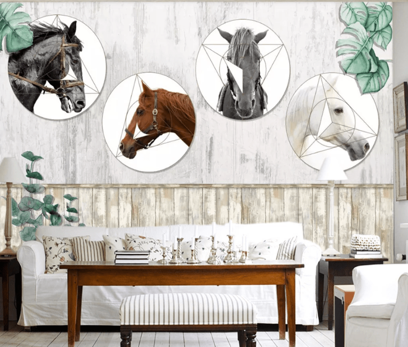 3D Horse Head WC771 Wall Murals Wallpaper AJ Wallpaper 2