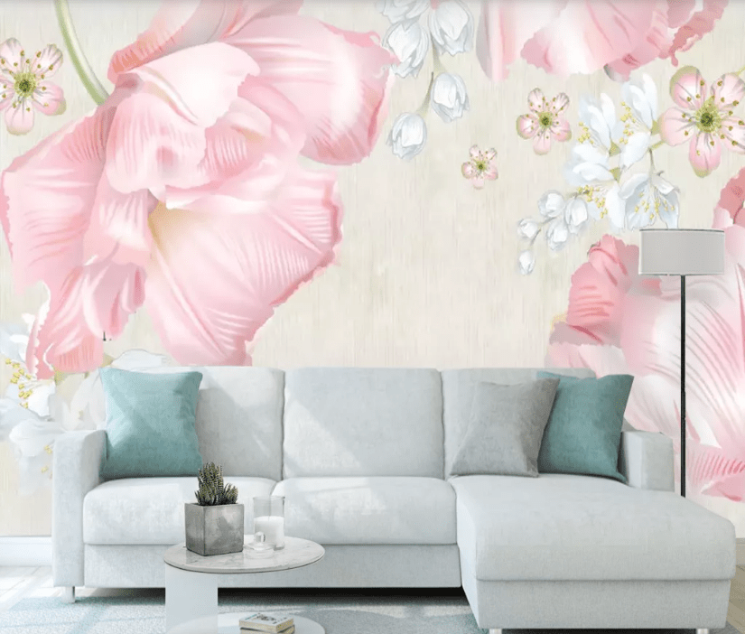 3D Big Flower WC764 Wall Murals Wallpaper AJ Wallpaper 2
