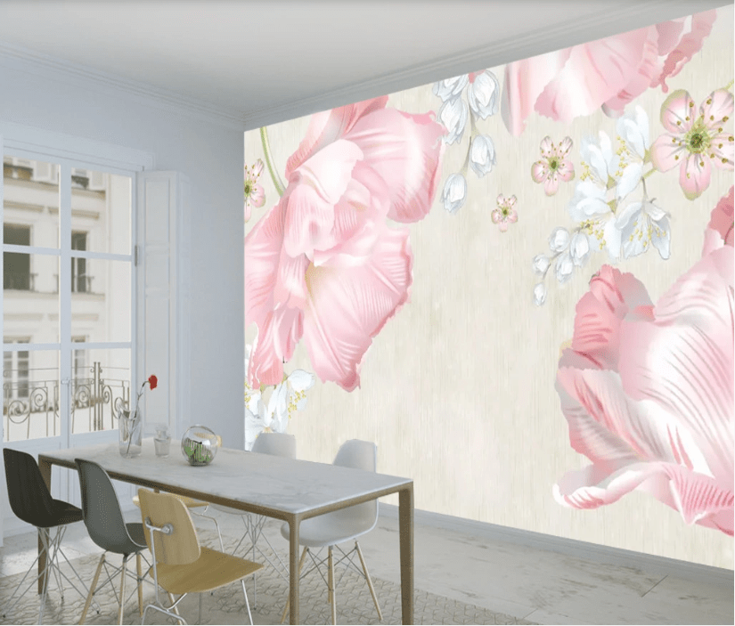 3D Big Flower WC764 Wall Murals Wallpaper AJ Wallpaper 2